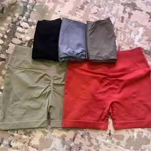 Athletic Women's Shorts - Black, Gray, Olive, Red, Blue